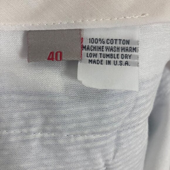 Mens Seersucker Shorts All Over Sailboat Print Size 40 Blue Cotton Nautical Golf - Picture 5 of 6